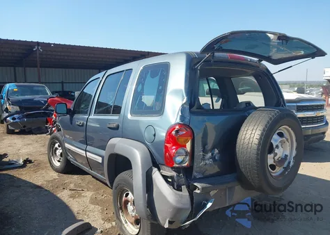 2002 Jeep Liberty Sport из США, поврежденный, VIN 1J4GK48K02W321682